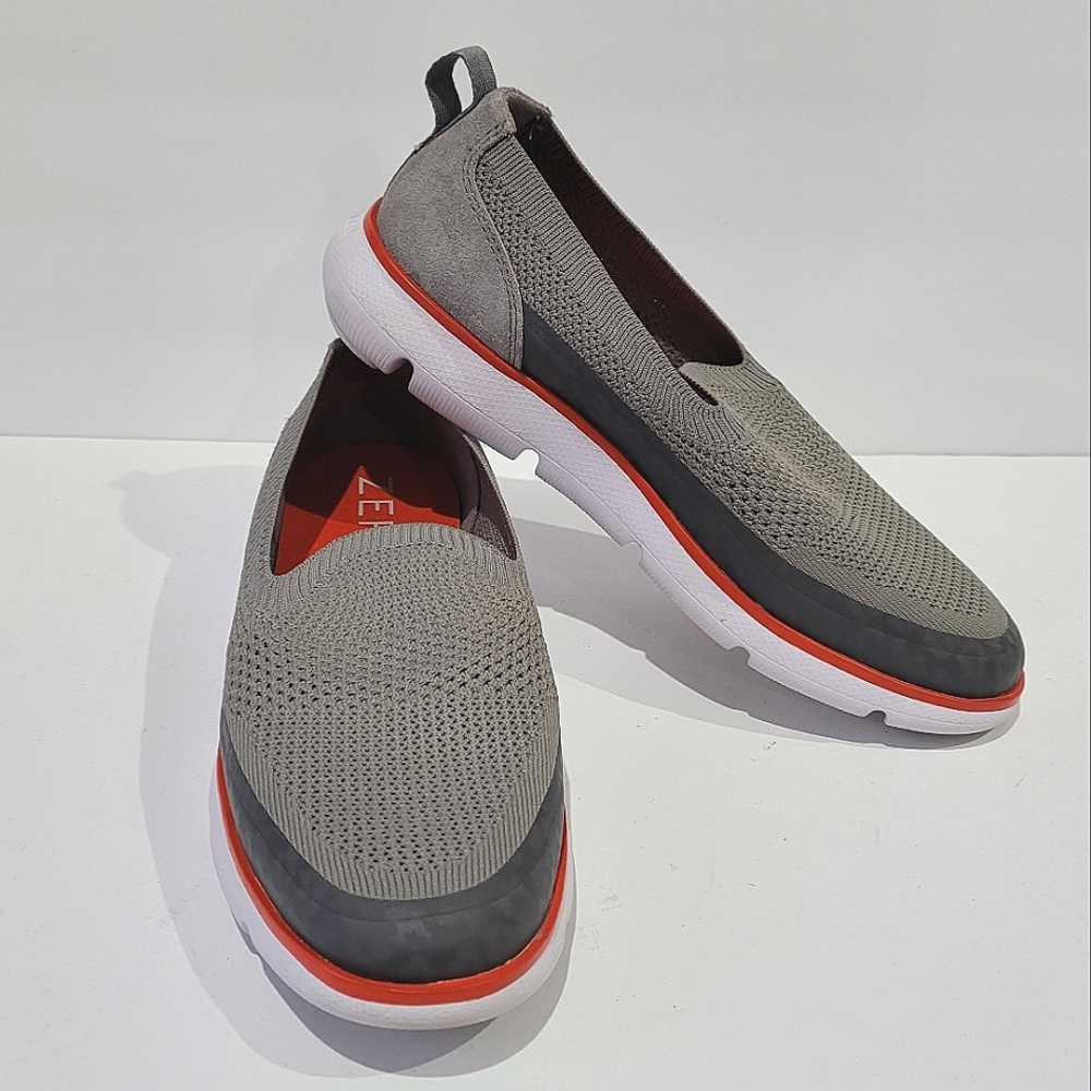 Cole Haan 7.5  Zero Grand Omni Slip On gray orange white
